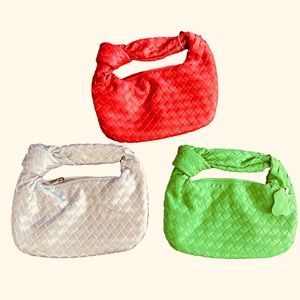 NEW Soft Leather Weaved handbags